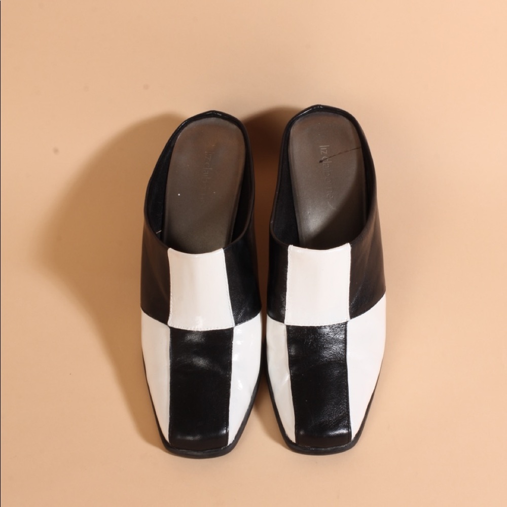 Routine ReWorked Leather Checkered Mules